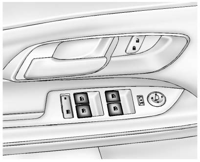 Chevrolet Equinox: Initial Drive Information. Press the front of the switch to lower the window. Pull the switch up to raise