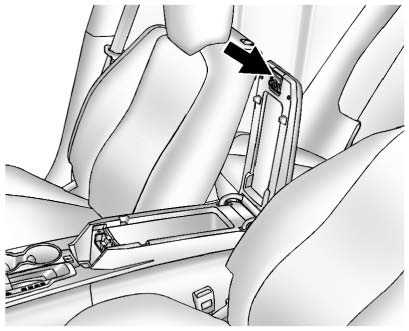 Chevrolet Equinox: Storage. For vehicles with a center console storage, lift the lever on the front to open.