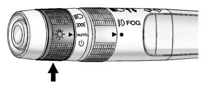 Chevrolet Equinox: Initial Drive Information Chevrolet Equinox: Initial Drive Information. The exterior lamp control is on the turn signal lever.