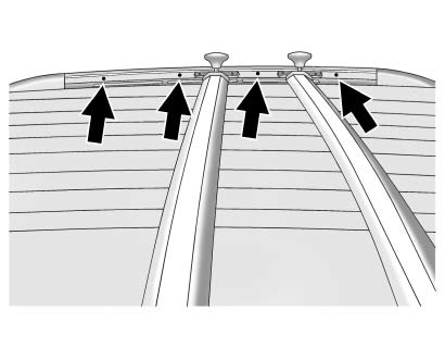 Chevrolet Equinox: Roof Rack System Chevrolet Equinox: Roof Rack System. The roof rack cross rails can be locked in four positions along the roof rack