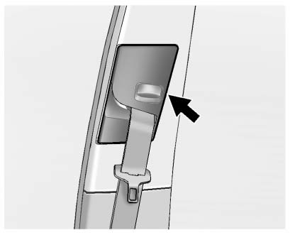 Chevrolet Equinox: Safety Belts Chevrolet Equinox: Safety Belts. Move the height adjuster up to the desired position by pushing up on the height