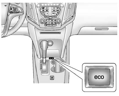 Chevrolet Equinox: Automatic Transmission Chevrolet Equinox: Automatic Transmission. Press the “eco” (economy) button by the shift lever to turn this feature on or
