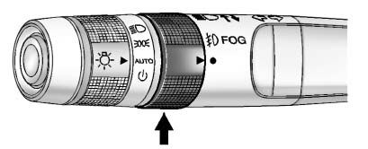 Chevrolet Equinox: Lighting Chevrolet Equinox: Lighting. For vehicles with fog lamps, the control is located on the turn signal lever.
