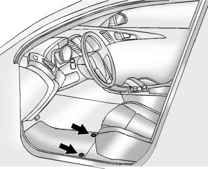 Chevrolet Equinox: Appearance Care Chevrolet Equinox: Appearance Care. The driver side floor mat is held in place by two retainers.
